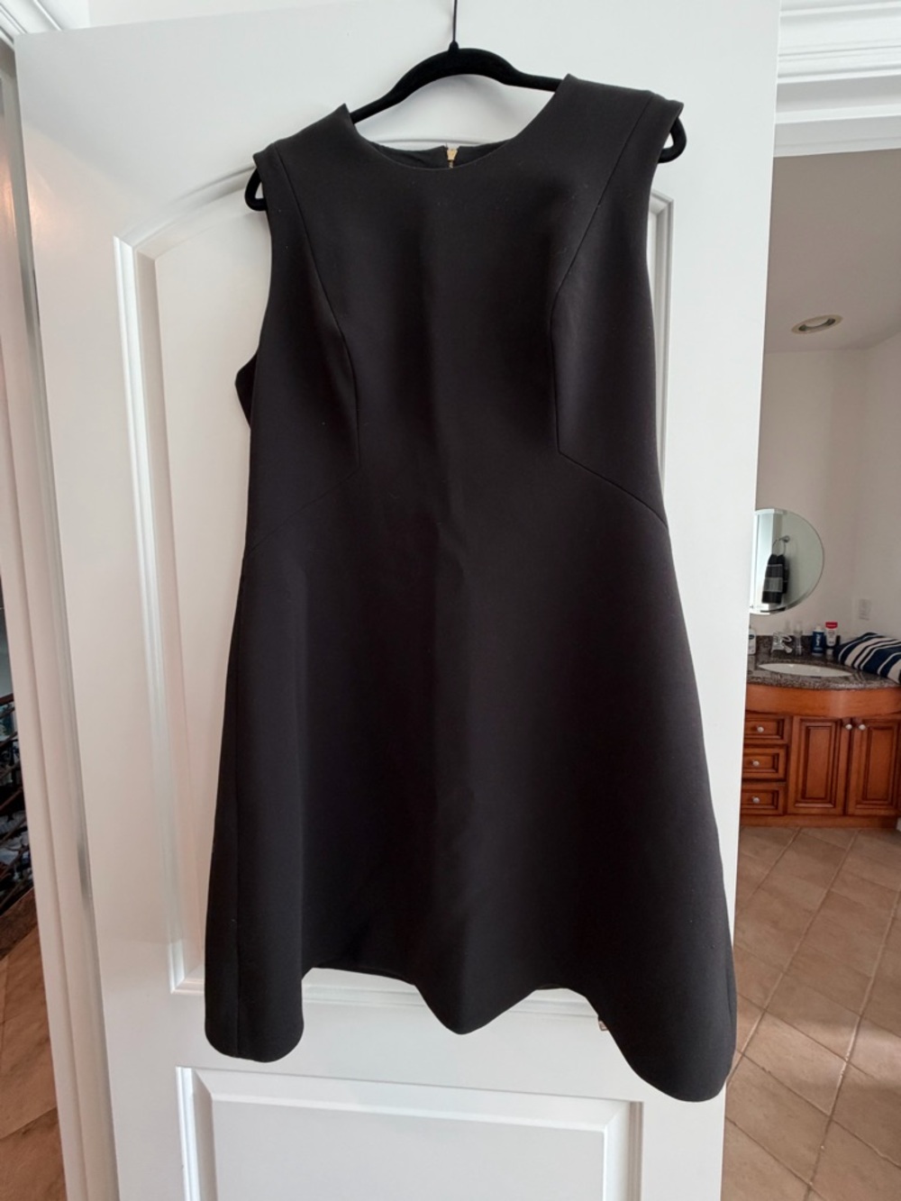 kate spade Black Sleeveless Midi A-Line Dress